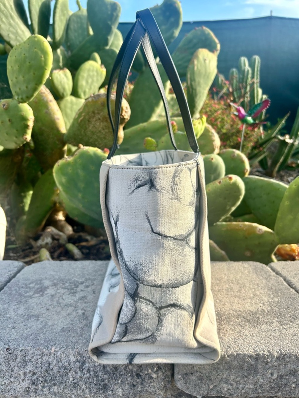 Chanel Camellia Canvas Tote Bag - Picture 6 of 7